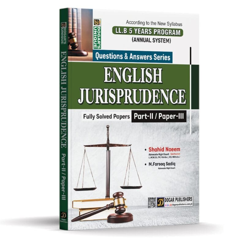 LLB English Jurisprudence Part 2 (5 Years Program)