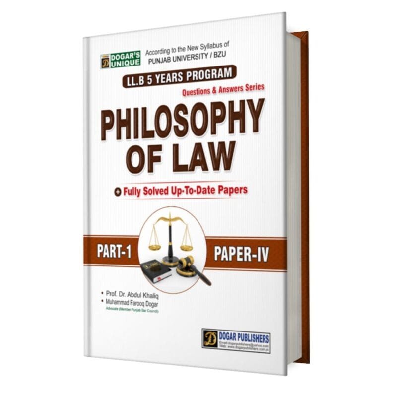 LLB Philosophy of Law Part 1 ( 5 Years Program)