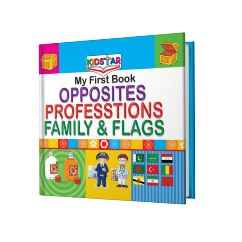 Hard Binding Kidstar Book (Opposites Professtions Family & Flags)