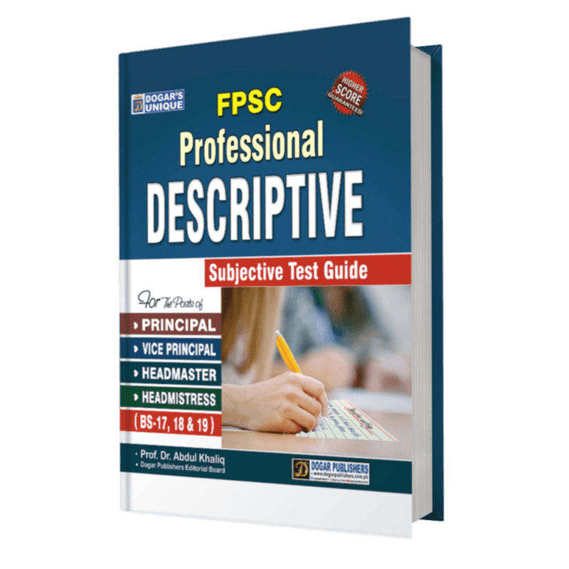 FPSC Professional Descriptive Test Guide